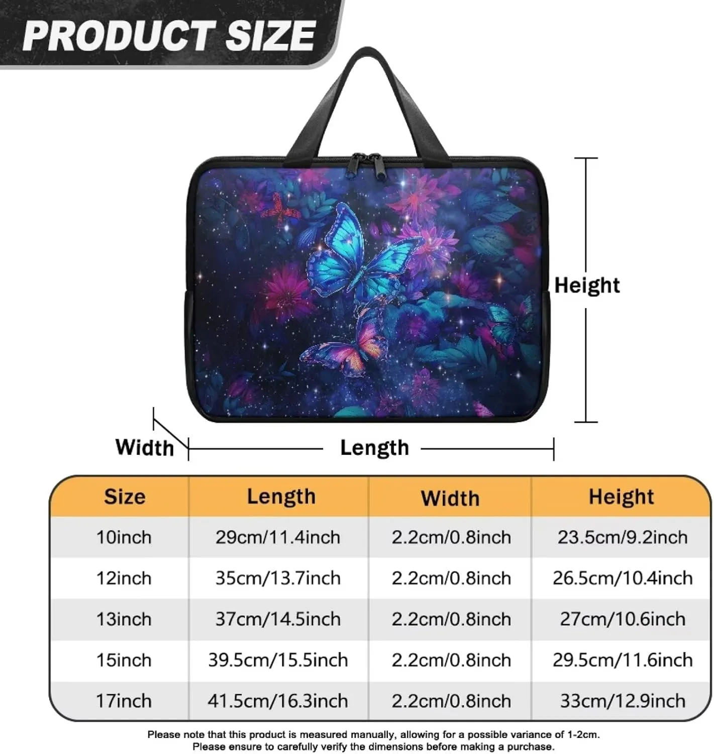 10-17 inch Laptop Bag Protective Laptop Sleeve Waterproof PU Leather Computer Carrying Bag