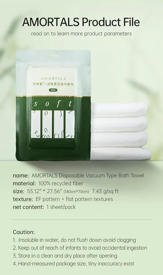 10 Packs Large Compressed Towel, 55.12'' x 28'' Disposable Cotton Bath Towels, Portable Thick Cotton Towel Reusable Suitable for Hiking Camping Beach Swimming and Traveling