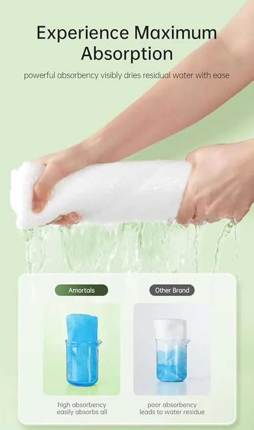 10 Packs Large Compressed Towel, 55.12'' x 28'' Disposable Cotton Bath Towels, Portable Thick Cotton Towel Reusable Suitable for Hiking Camping Beach Swimming and Traveling