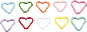 10pack Versatiles Aluminum Carabiner Small Carabiner Clip Car Keychains Clip for Travel and Fishing