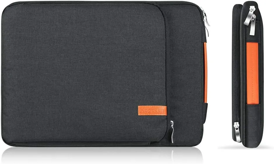 11 11.6 12 Inch Laptop Sleeve Tablet Case Compatible with MacBook 12"/ MacBook Air 11.6"/ Surface Pro, Waterproof Notebook Bag, Chromebook Dell Samsung HP Acer Asus - Black