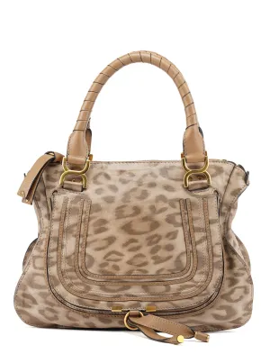 1/150 Brown Leather Cheetah Marcie Bag