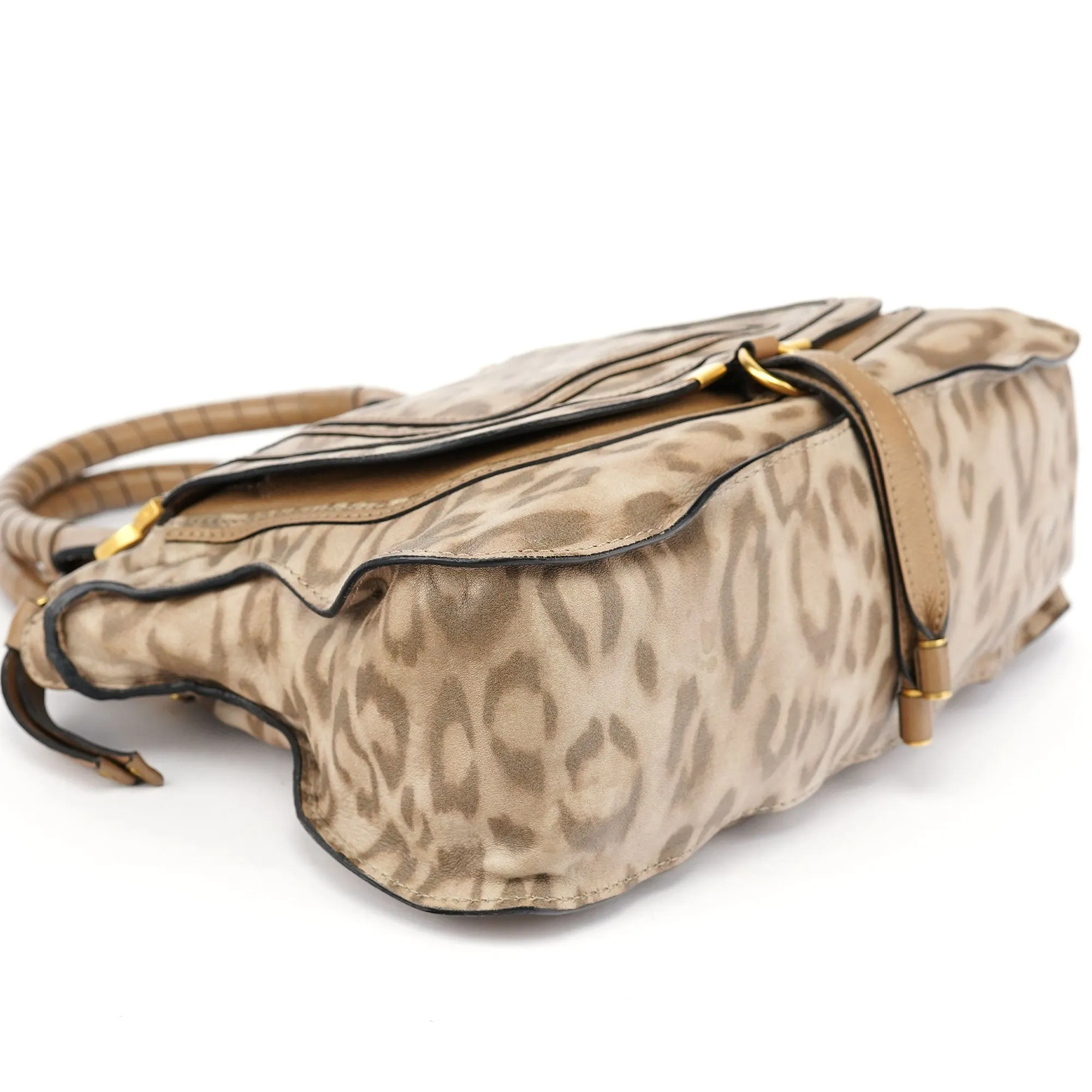 1/150 Brown Leather Cheetah Marcie Bag