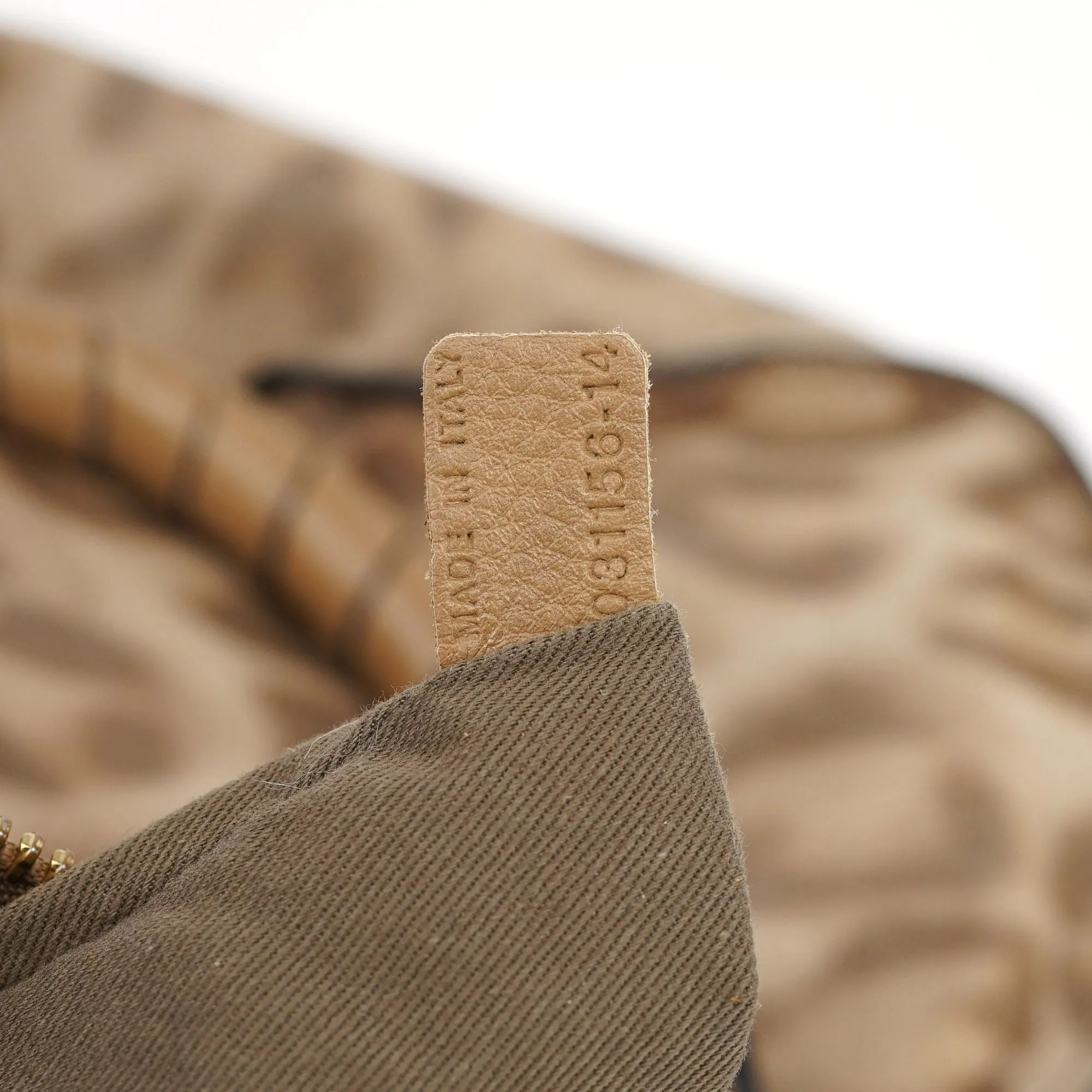 1/150 Brown Leather Cheetah Marcie Bag