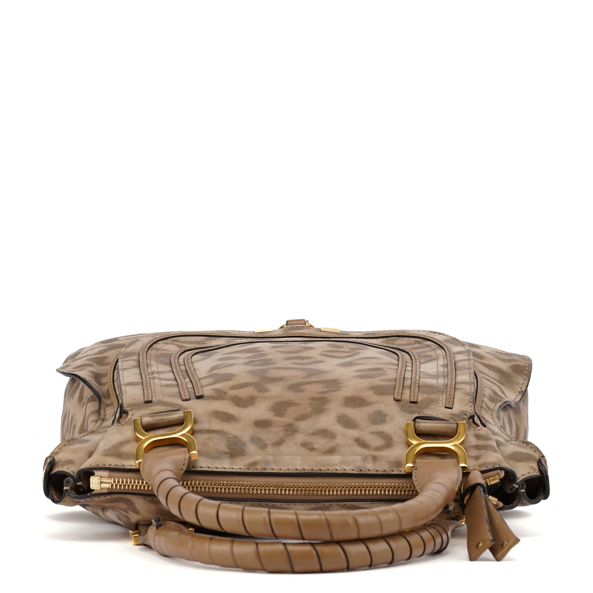 1/150 Brown Leather Cheetah Marcie Bag