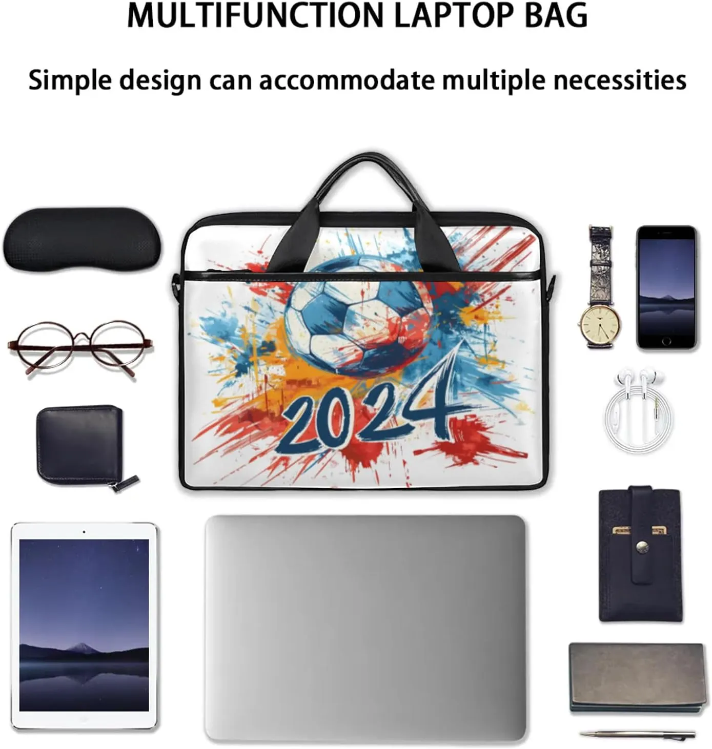 13-15 Inch Basketball Handy Laptop Bag Basketball kids Shoulder Laptop Bag For Work, School, Travel And More
