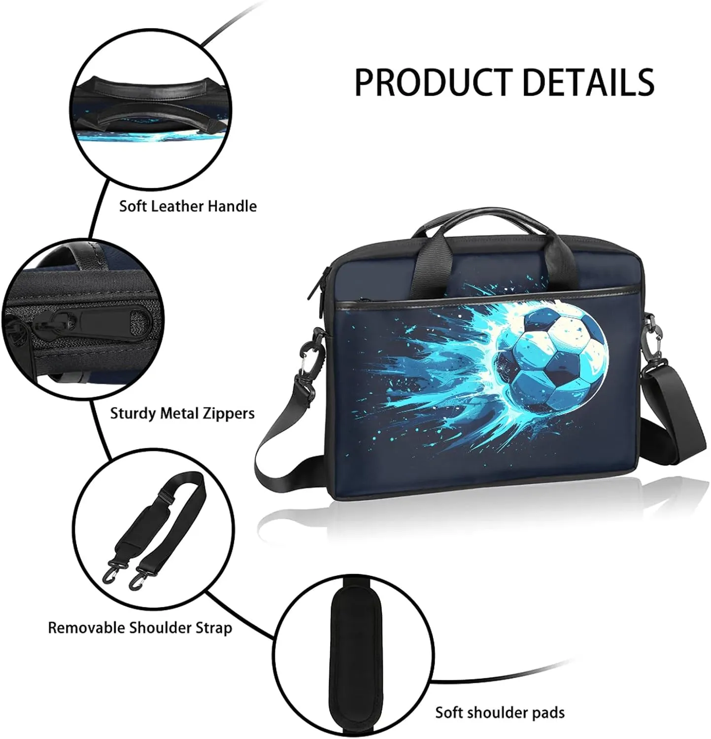 13-15 Inch Basketball Handy Laptop Bag Basketball kids Shoulder Laptop Bag For Work, School, Travel And More
