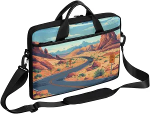 13-15 inch Desert Highway portable laptop bag Desert Cities single shoulder laptop bag, suitable for work, travel, and other purposes