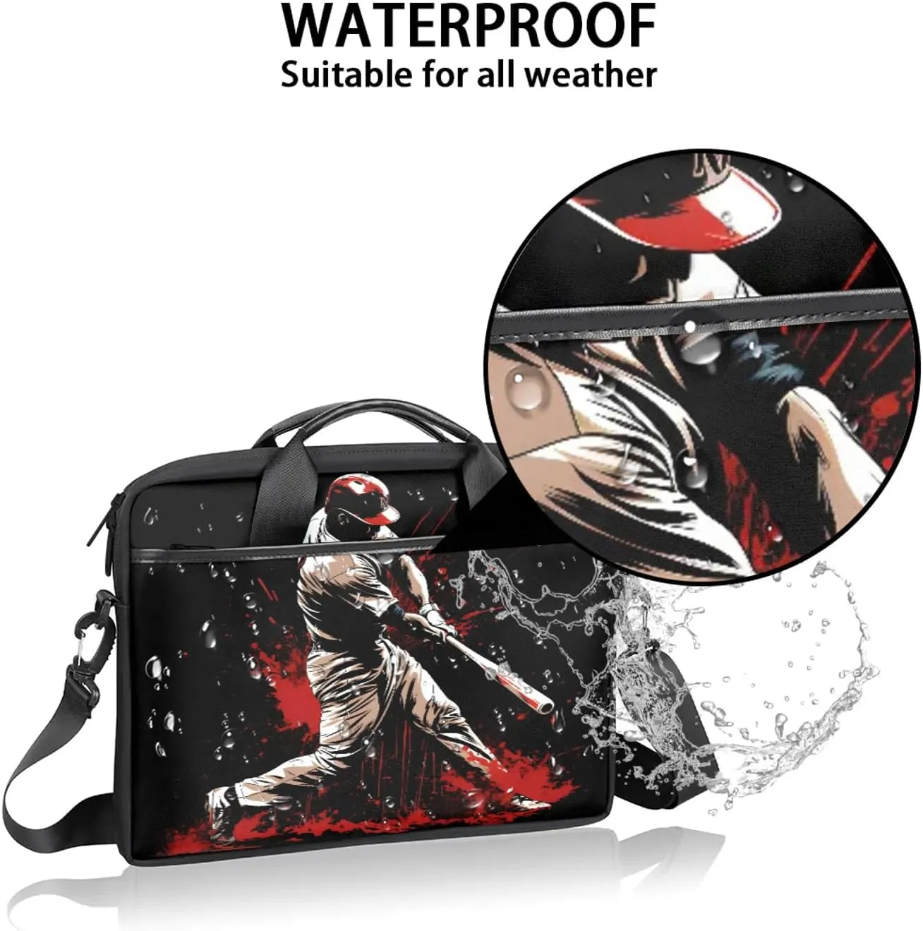 13-15 Inch Sports Baseball Handy Laptop Bag Sports Sports Shoulder Laptop Bag For Work, School, Travel And More