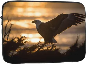 13 Inch Laptop Sleeve Bag Waterproof Shockproof Laptop Case Bag Backlit Eagle Computer Skin Bags Lightweight Tablet Carrying Case