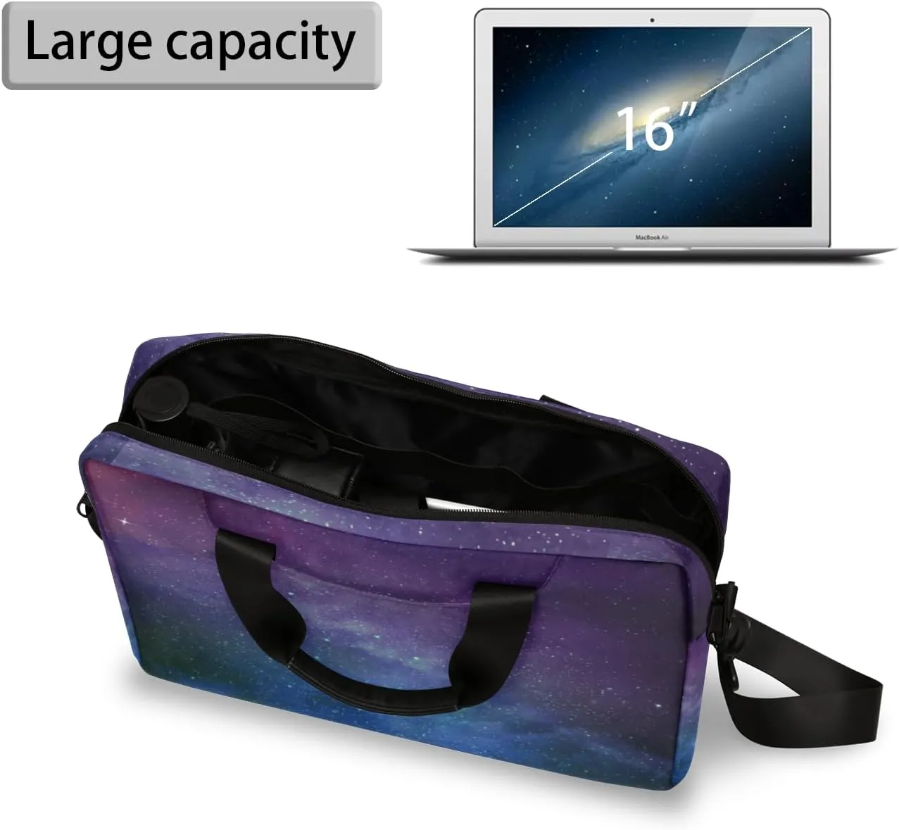14 15 15.6 inch Laptop Briefcase Shoulder Travel Laptop Sleeve Case Work Computer Cover Carrying Bag