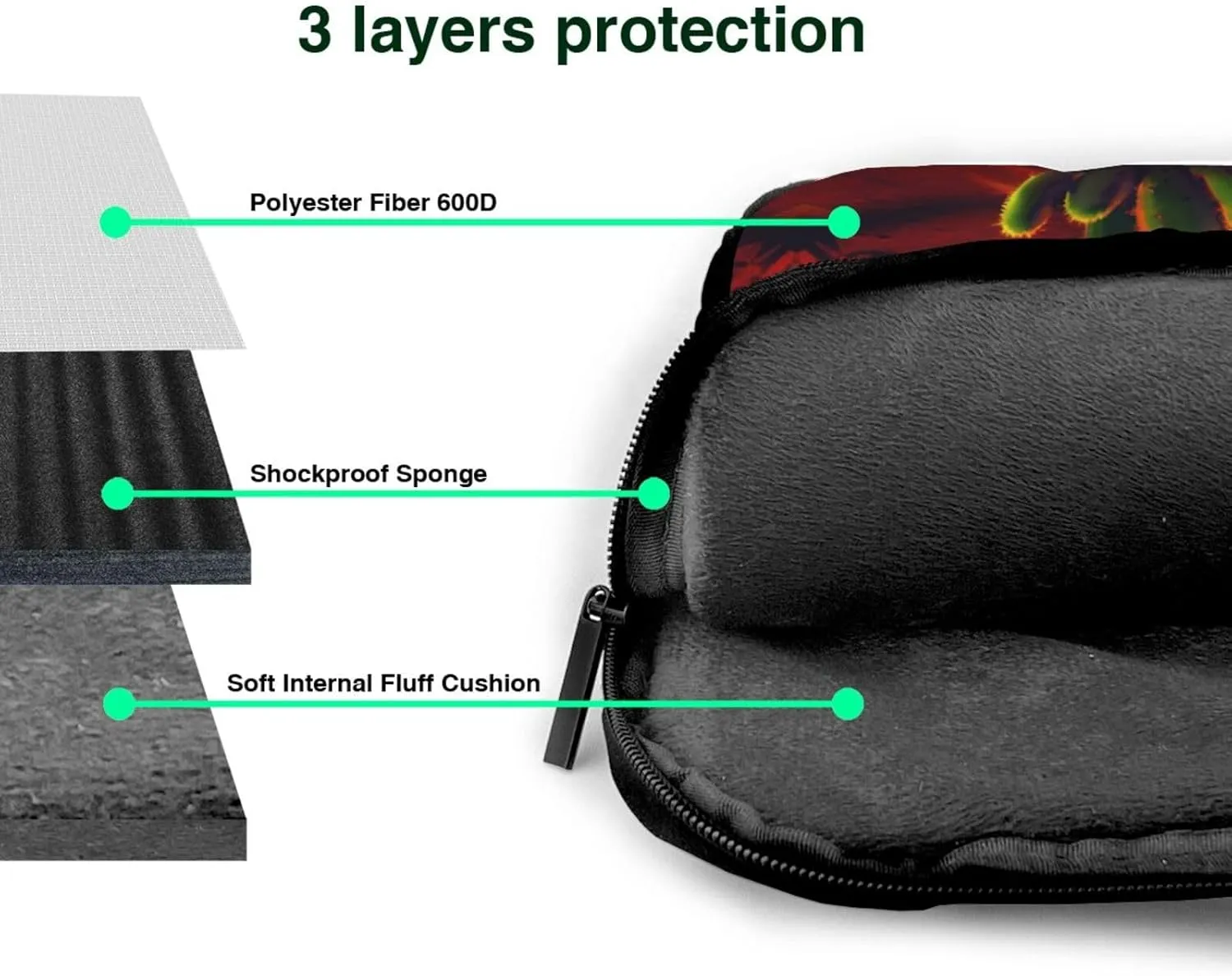 15.6 Inch Laptop Bag - Case with Soft Interior, Multiple Pockets - Ideal, Travel and Business Chicago Reflect