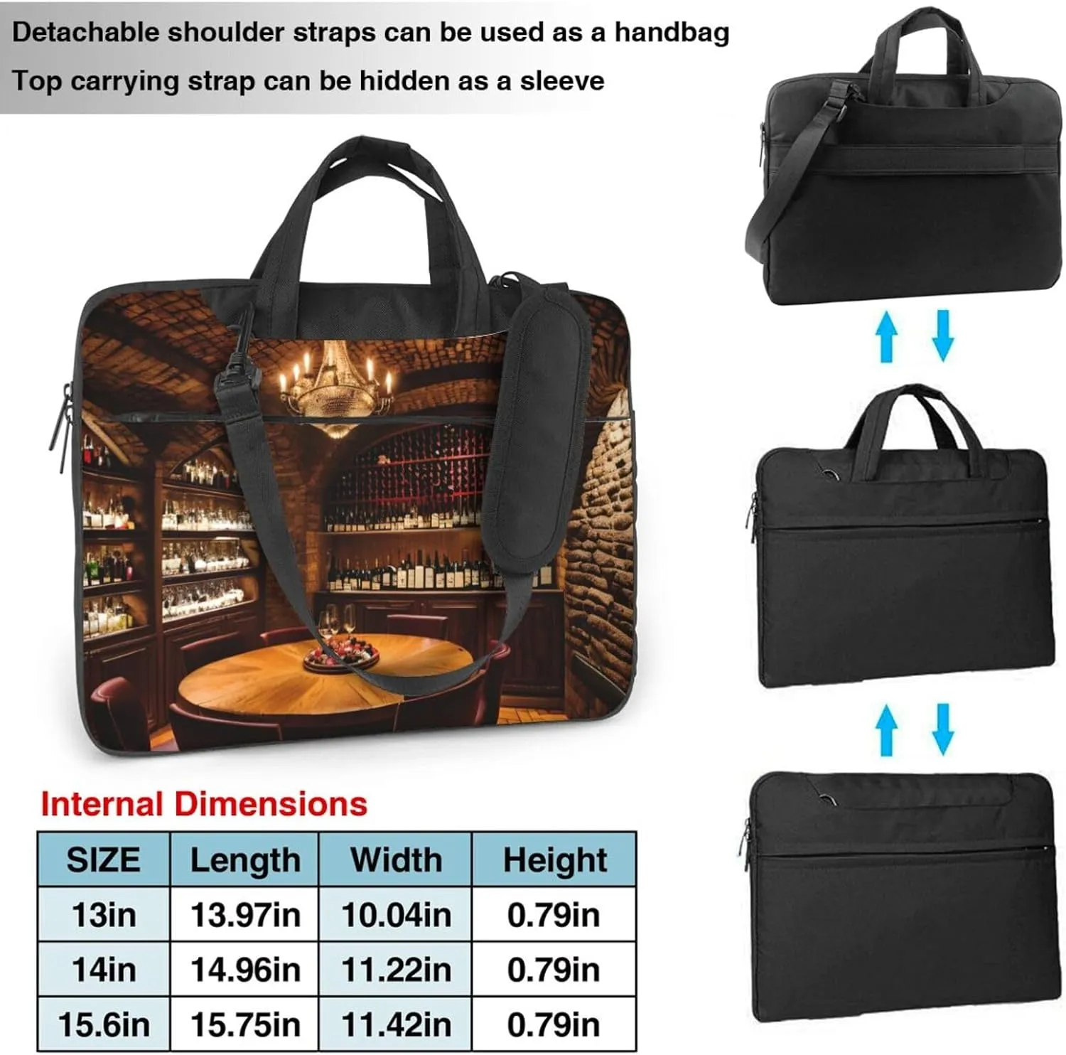 15.6 Inch Laptop Bag - Case with Soft Interior, Multiple Pockets - Ideal, Travel and Business Salmon pattern