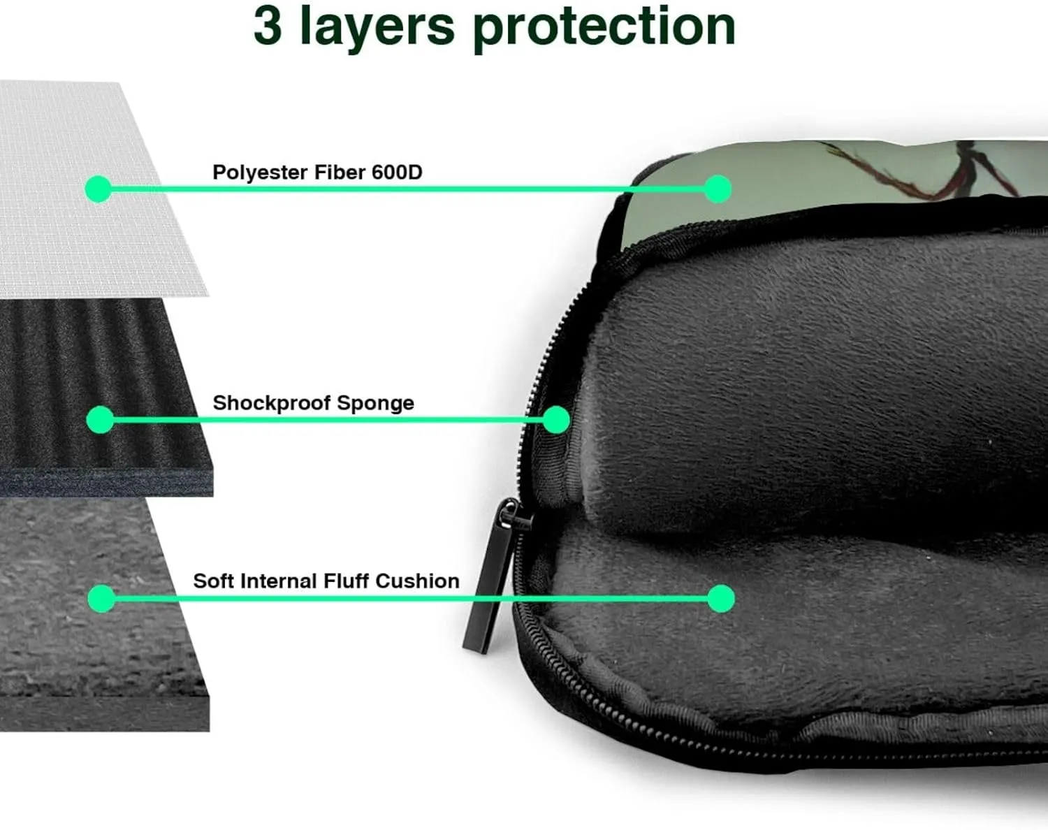 15.6 Inch Laptop Bag - Case with Soft Interior, Multiple Pockets - Ideal, Travel and Business Salmon pattern