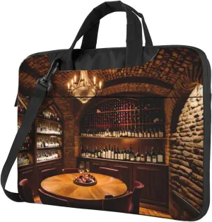 15.6 Inch Laptop Bag - Case with Soft Interior, Multiple Pockets - Ideal, Travel and Business Salmon pattern