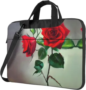 15.6 Inch Laptop Bag - Case with Soft Interior, Multiple Pockets - Ideal, Travel and Business Salmon pattern