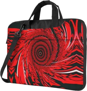 15.6 Inch Laptop Bag - Case with Soft Interior, Multiple Pockets - Ideal, Travel and Business Salmon pattern