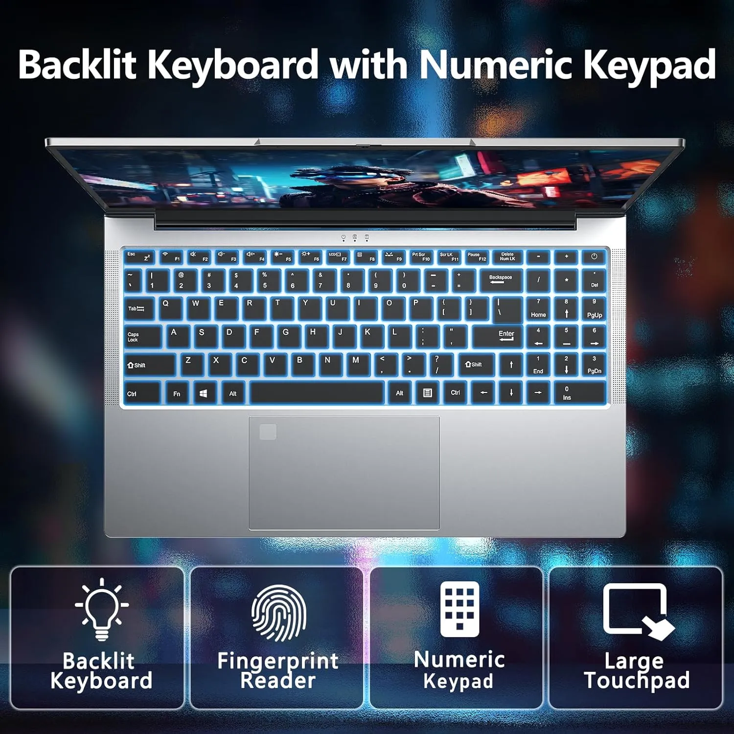 15.6 Inch Laptop Computer,16GB RAM 1TB SSD,Gaming Laptop,i9-11900H 8C/16T Processor(up to 4.9Ghz),UHD Graphics,15.6” FHD 1920 * 1080 Display,WiFi 6,BT5.2,Backlit Keyboard