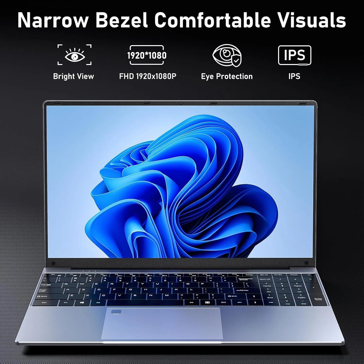 15.6 Inch Laptop Computer,16GB RAM 1TB SSD,N5095 4C/4T Processor(up to 2.9Ghz),UHD Graphics,15.6” FHD 1920 * 1080 Display,WiFi 5,BT5.0,Backlit Keyboard,Fingerprint Unlock