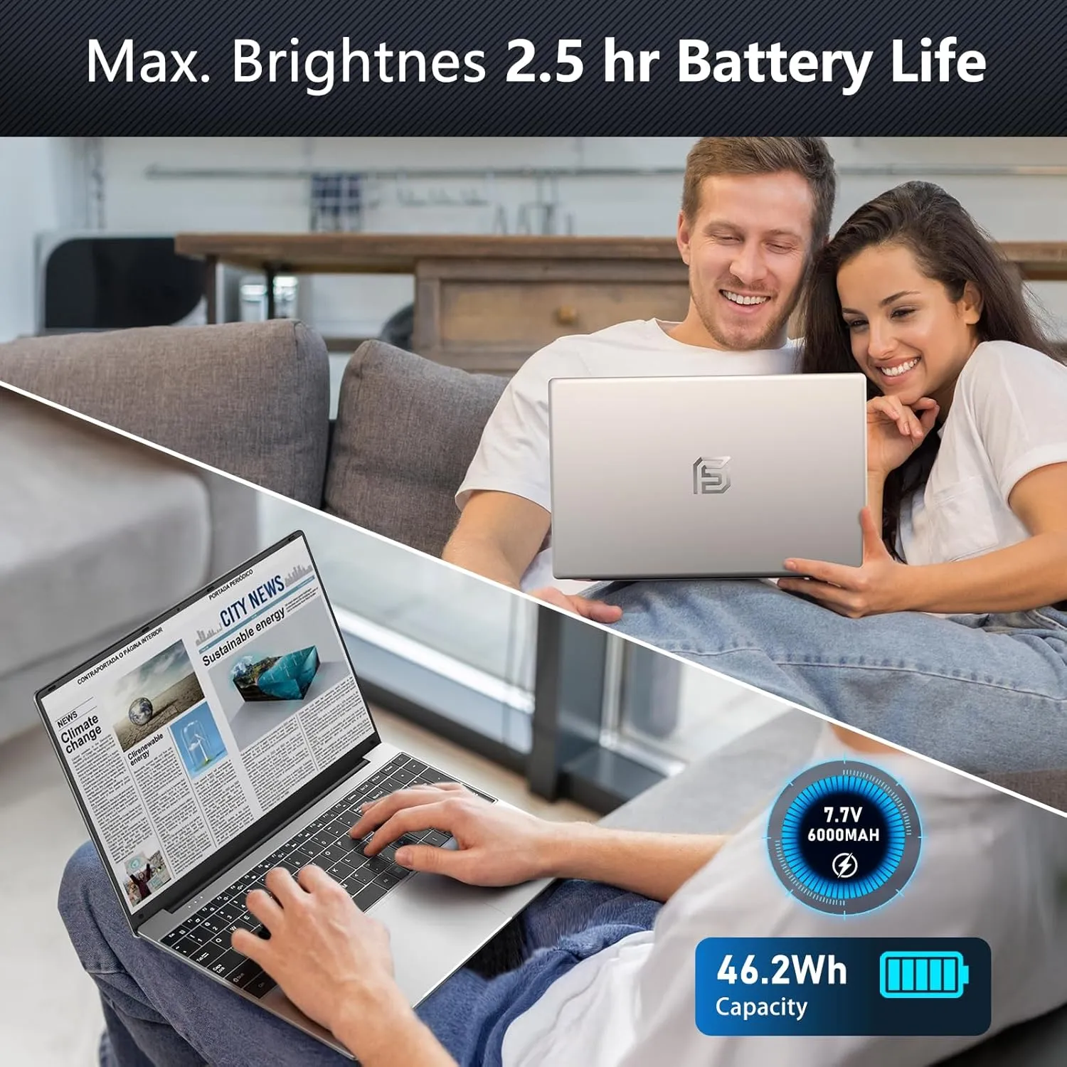 15.6 Inch Laptop Computer,16GB RAM 1TB SSD,N5095 4C/4T Processor(up to 2.9Ghz),UHD Graphics,15.6” FHD 1920 * 1080 Display,WiFi 5,BT5.0,Backlit Keyboard,Fingerprint Unlock
