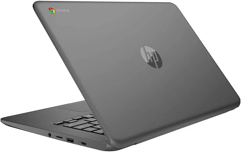 2022 HP Chromebook Premium 14" FHD Laptop Computer, Intel Celeron N3350 Processor, 4GB DDR4 RAM, 32GB eMMC SSD, Chrome OS, Grey, 32GB Snow Bell USB Card (Renewed)