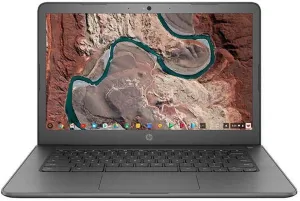 2022 HP Chromebook Premium 14" FHD Laptop Computer, Intel Celeron N3350 Processor, 4GB DDR4 RAM, 32GB eMMC SSD, Chrome OS, Grey, 32GB Snow Bell USB Card (Renewed)