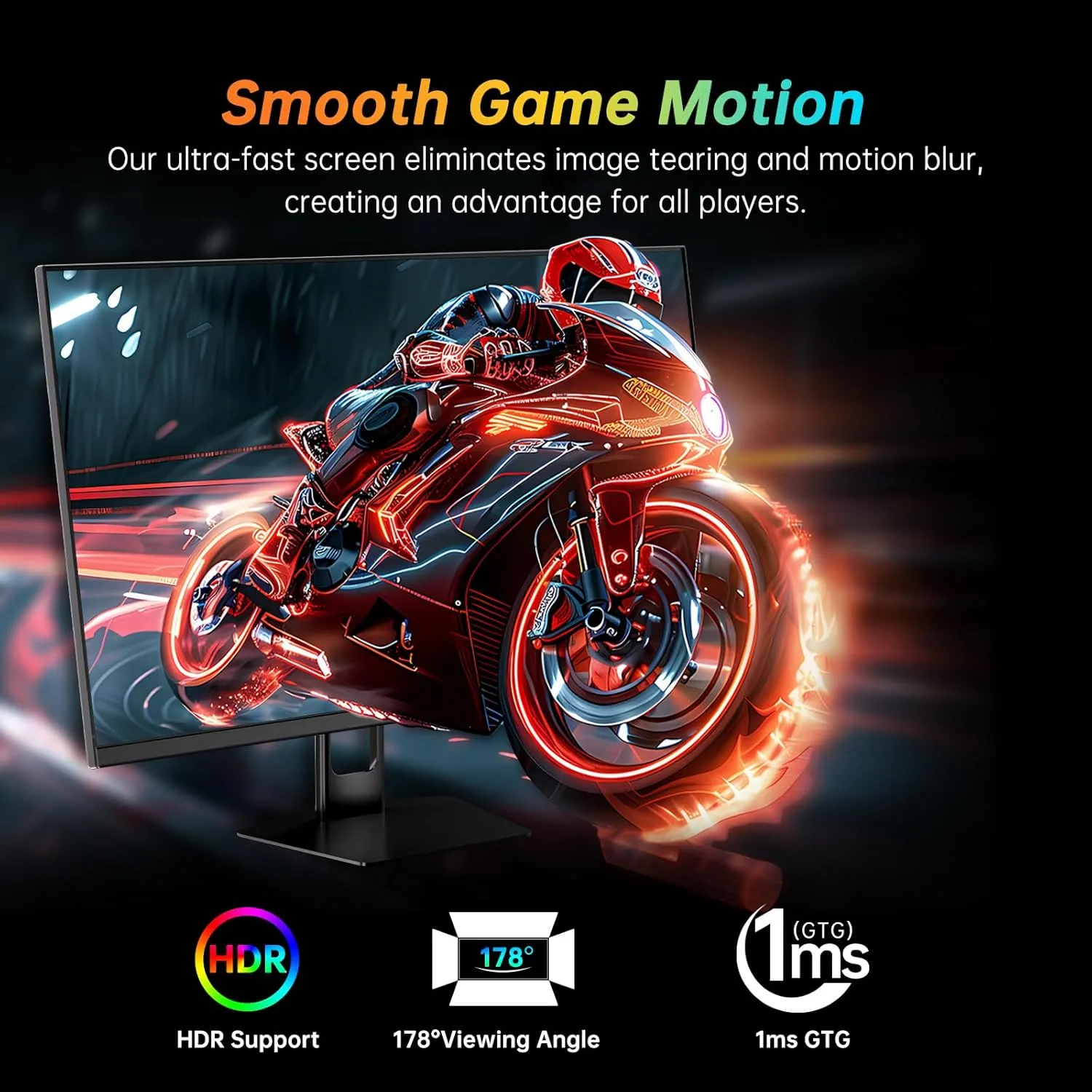 27 Inch 280Hz Gaming Monitor, FHD 1080P 240Hz PC Computer Monitor, Fast VA Panel, 1ms GTG, FreeSync G-Sync Compatible, HDR Support, 126% sRGB, HDMI and Displayport Inputs, H27E22P