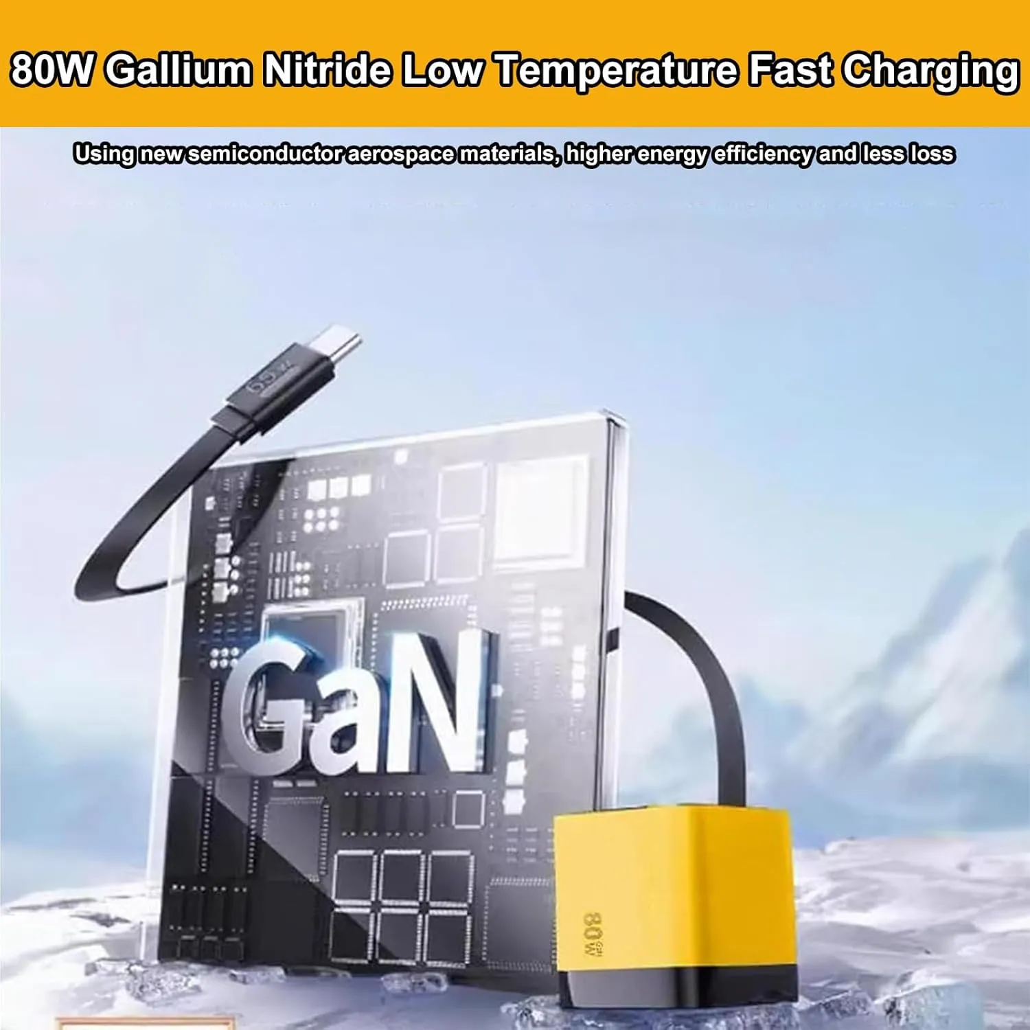 3 in 1 Gan Charger, Scalable 80w Max Fast Charger Module with Type-C Cable and 2 USB Ports, Retractable All in One Chargers, Phone Charger Wall Plug for Phone and Laptops (White, 3pcs)
