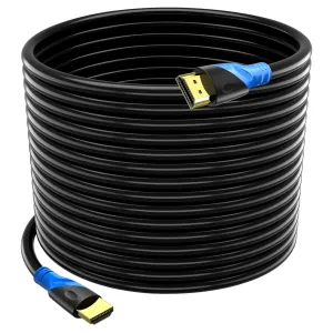 4K HDMI 75 FT Cable (HDMI 2.0,18Gbps) Ultra High Speed Gold Plated Connectors,Ethernet HDMI Cord, 4K@60HZ 2K 1080P 3D ARC Compatible with UHD TV Monitor Laptop Xbox PS4/PS5 ect(23m)