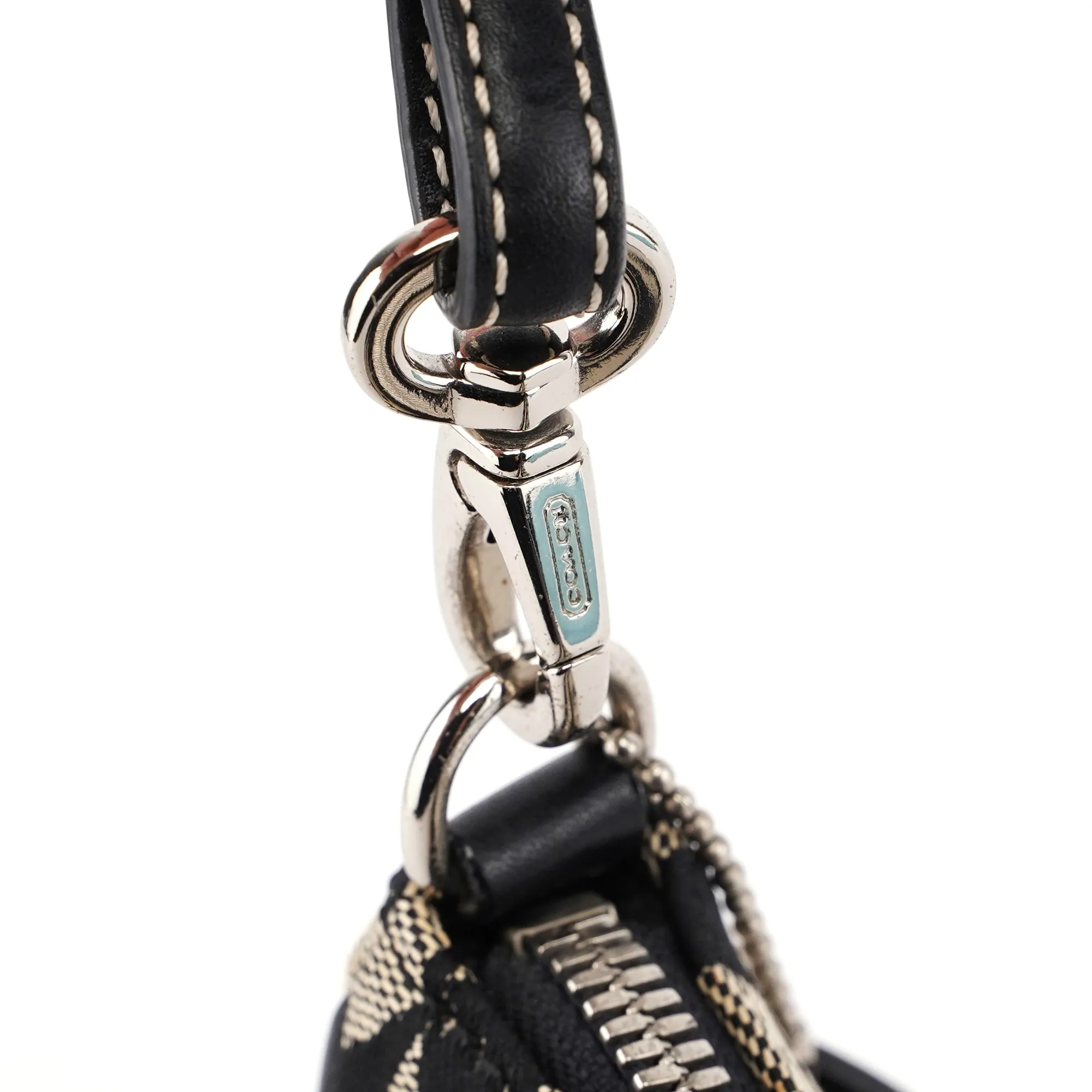 6094 Grey Signature C Demi Shoulder Bag