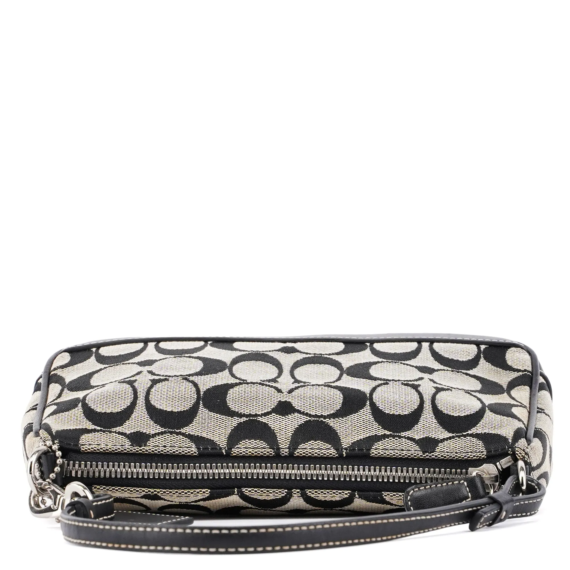 6094 Grey Signature C Demi Shoulder Bag