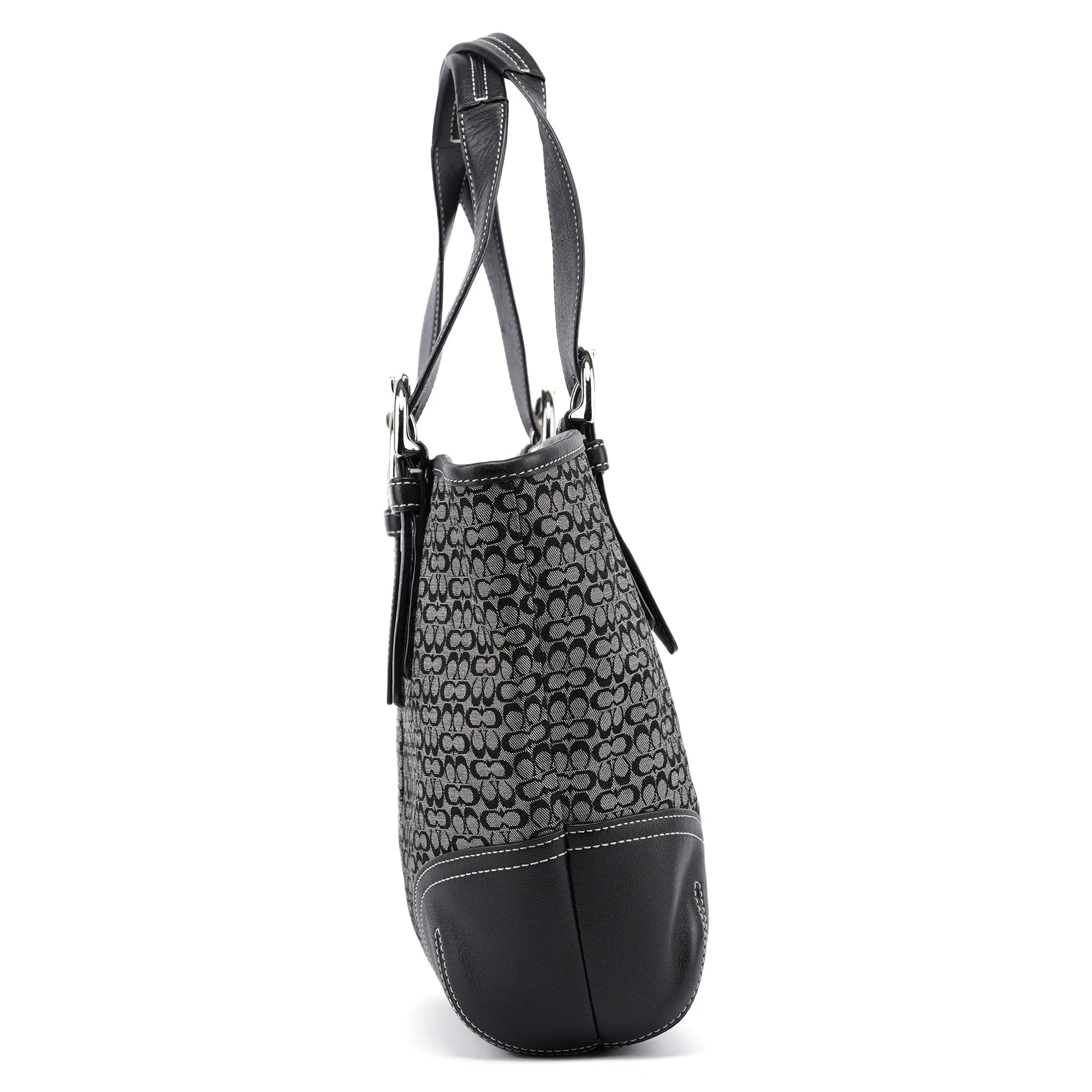 6383 Grey Signature C Soho Tote Bag