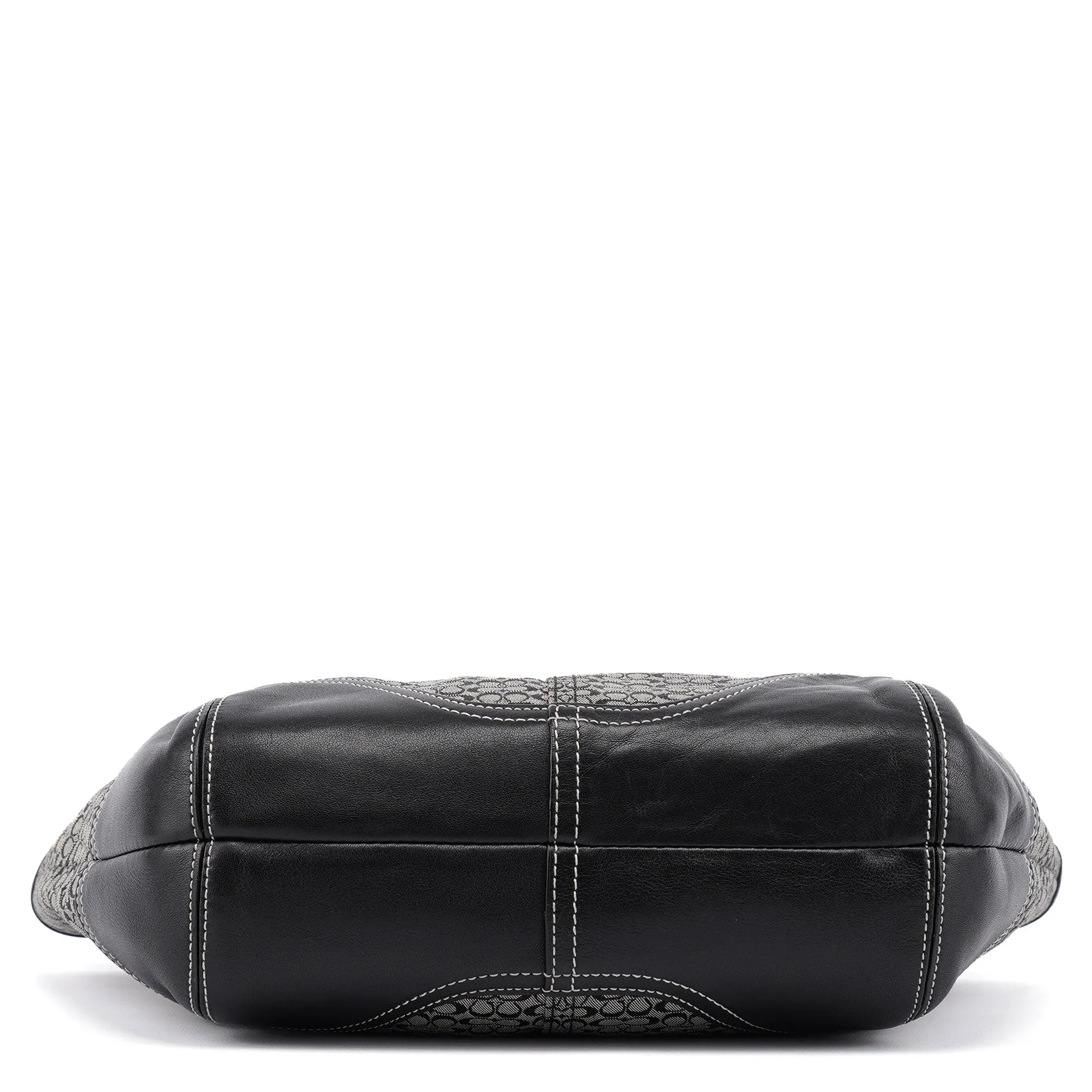 6383 Grey Signature C Soho Tote Bag