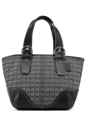 6383 Grey Signature C Soho Tote Bag