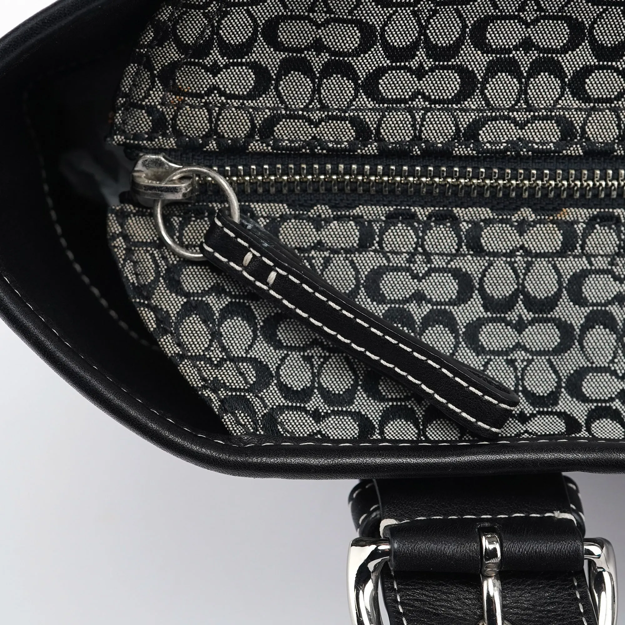 6383 Grey Signature C Soho Tote Bag