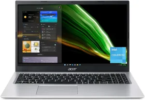 Acer Aspire 1 A115-32-C96U Slim Laptop | 15.6" FHD Display | Intel Celeron N4500 Processor | 4GB DDR4 | 128GB eMMC | WiFi 5 | Microsoft 365 Personal 1-Year Subscription | Windows 11 in S Mode, Silver