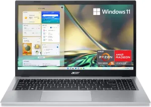 acer Aspire 3 A315-24P-R2SC Slim Laptop | 15.6" Full HD IPS Display | AMD Ryzen 5 7520U Quad-Core Processor | AMD Radeon Graphics | 8GB LPDDR5 | 256GB NVMe SSD | Wi-Fi 5 | Windows 11 Home