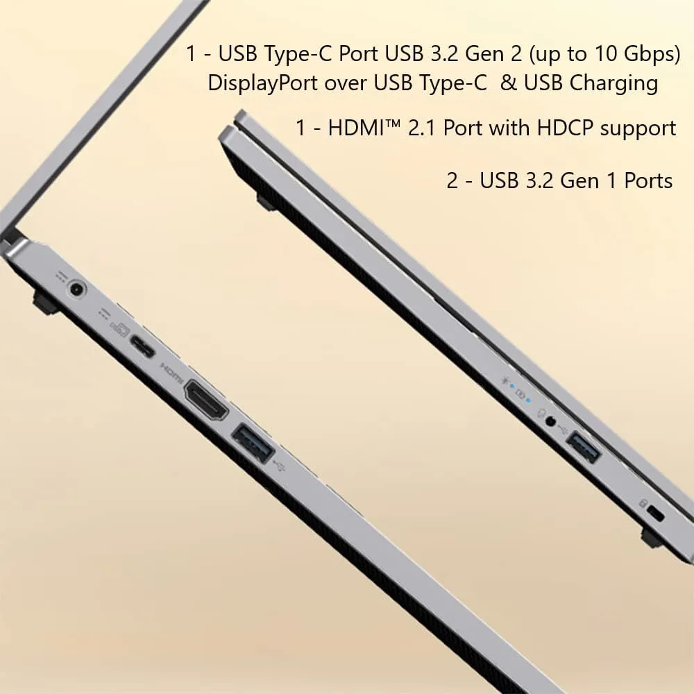 acer Aspire 3 A315-24P-R2SC Slim Laptop | 15.6" Full HD IPS Display | AMD Ryzen 5 7520U Quad-Core Processor | AMD Radeon Graphics | 8GB LPDDR5 | 256GB NVMe SSD | Wi-Fi 5 | Windows 11 Home