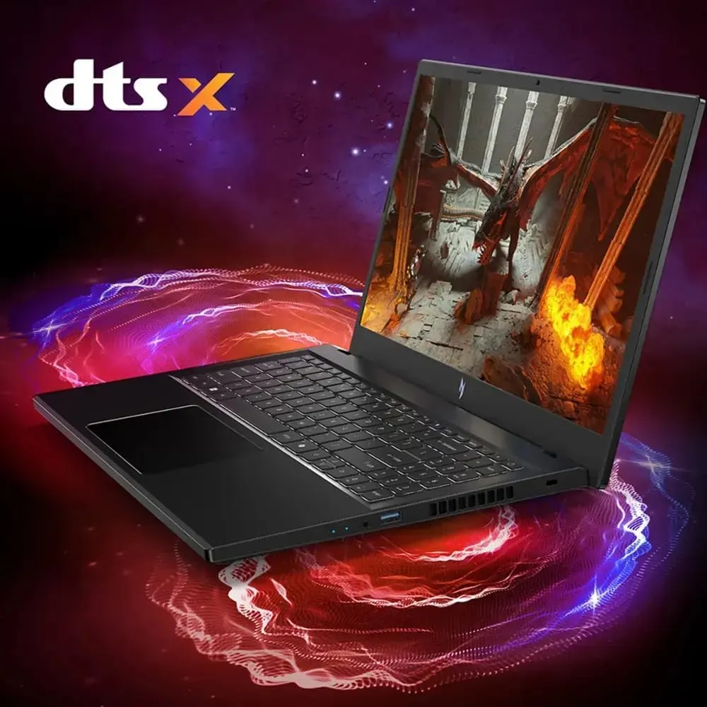 acer Nitro V Gaming Laptop, 15.6" FHD IPS Display, 144Hz, AMD Ryzen 5 7535HS, 6 Cores, GeForce RTX 4050, 16GB DDR5, 1TB SSD, Obsidian Black, Windows 11, BK, Laptop Bag, TWE Mouse Pad & Mouse