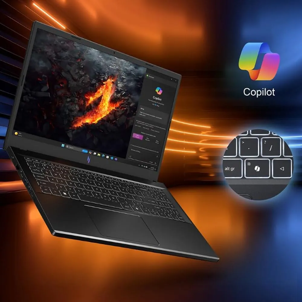 Acer Nitro V Gaming Laptop | AMD Ryzen 5 7535HS Hexa-Core Processor | NVIDIA GeForce RTX 4050 Laptop GPU | 15.6" FHD IPS 144Hz Display | 8GB DDR5 | 512GB SSD | WiFi 6 | Backlit KB | ANV15-41-R5N6