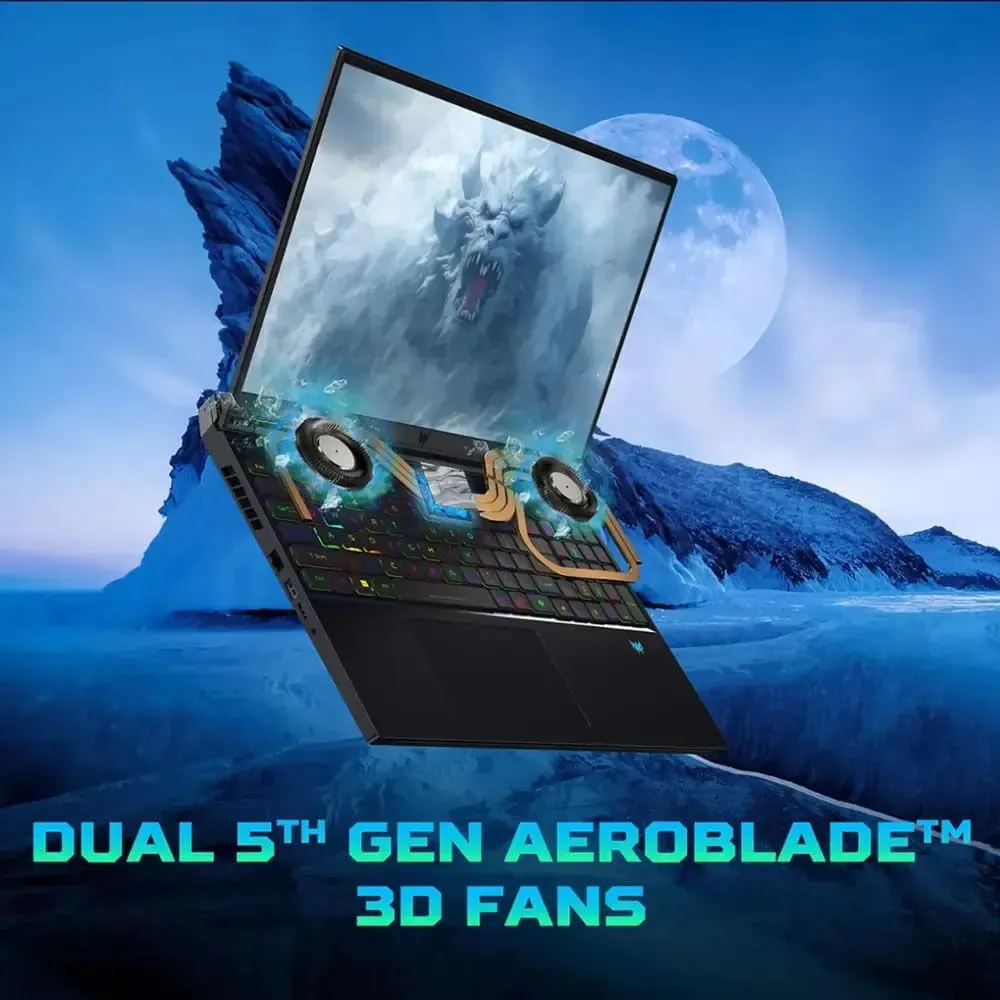 acer Predator Helios 18 Gaming Laptop 4090, NVIDIA RTX 4090 16GB GDDR6, Intel i9-14900HX(Up to 5.8GHz), 18" 250Hz 2560x1600 1000 Nits, 64 GB DDR5, 1 TB SSD, Wi-Fi 7, AI PC, Windows 11 Pro