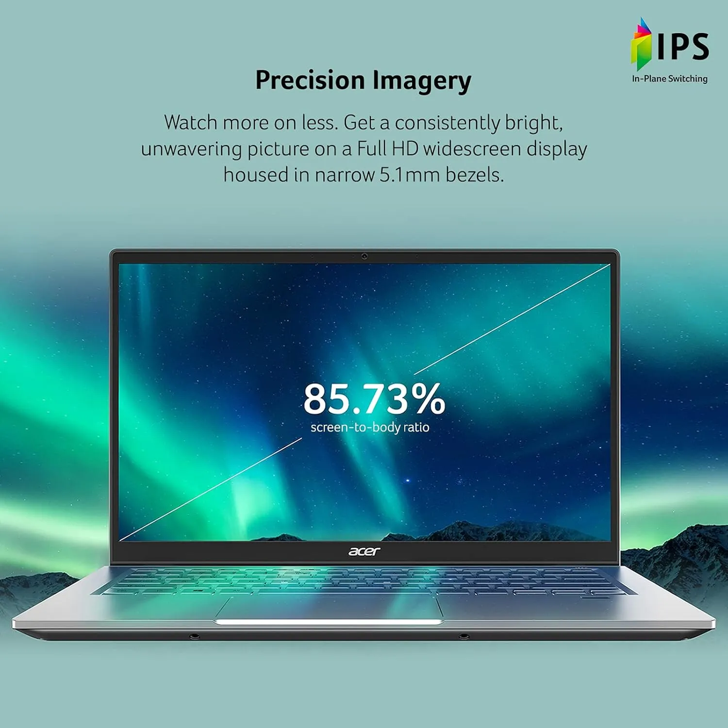 Acer Swift 3 SF314-43-R6NE Laptop | 14" FHD IPS | AMD Ryzen 7 5700U | Radeon Graphics | 16GB LPDDR4X | 512GB SSD | Wi-Fi 6 | Fingerprint Reader | Backlit Keyboard | Windows 11, Silver