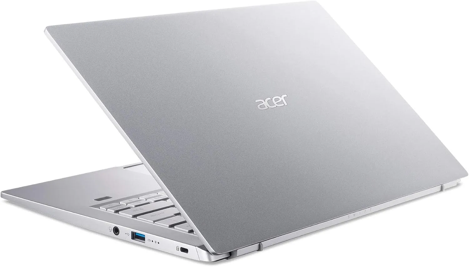 Acer Swift 3 SF314-43-R6NE Laptop | 14" FHD IPS | AMD Ryzen 7 5700U | Radeon Graphics | 16GB LPDDR4X | 512GB SSD | Wi-Fi 6 | Fingerprint Reader | Backlit Keyboard | Windows 11, Silver