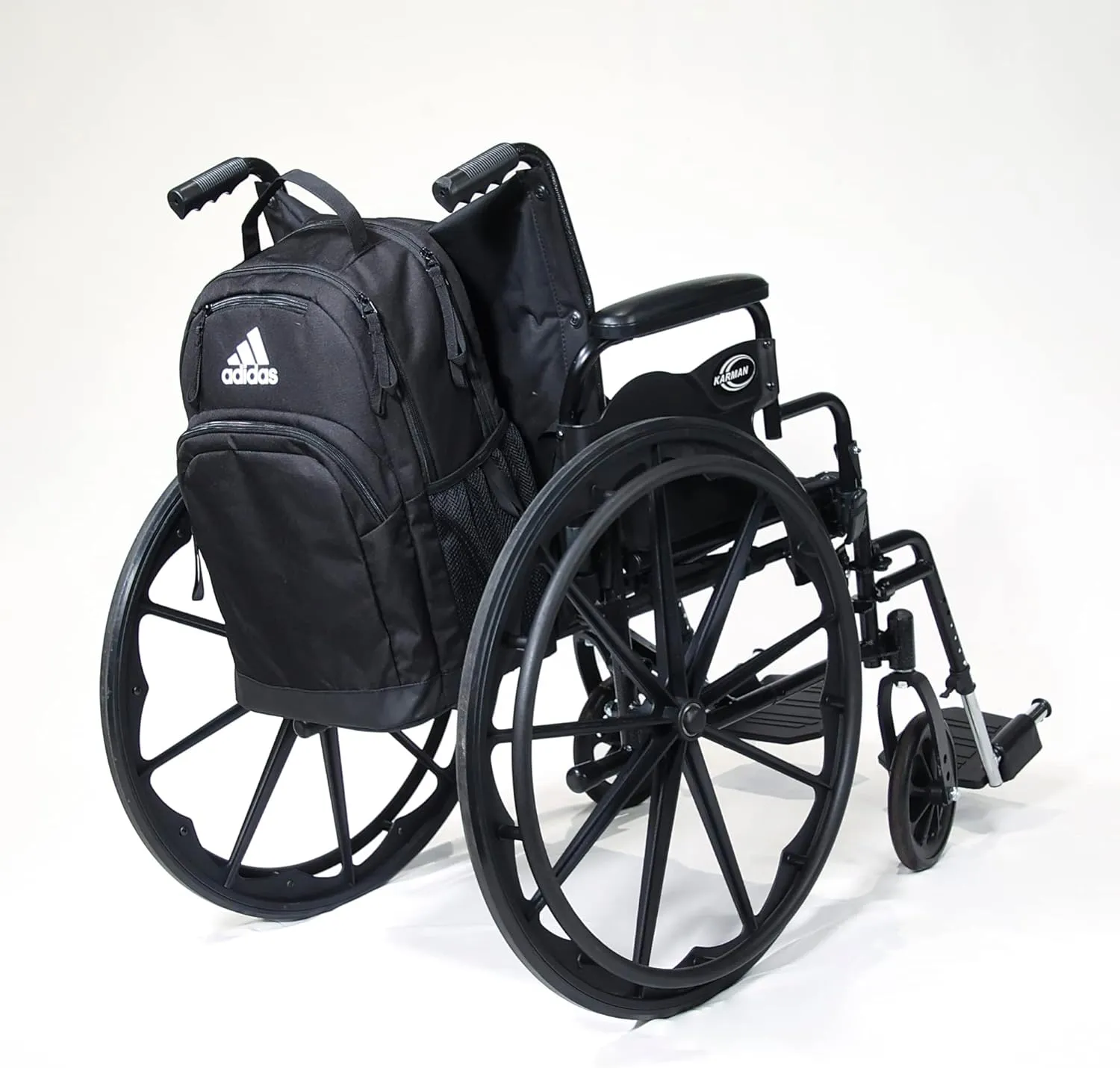adidas Adaptive Backpack Large Features for Independent Dressing and Ease of use, Black/Black, One Size