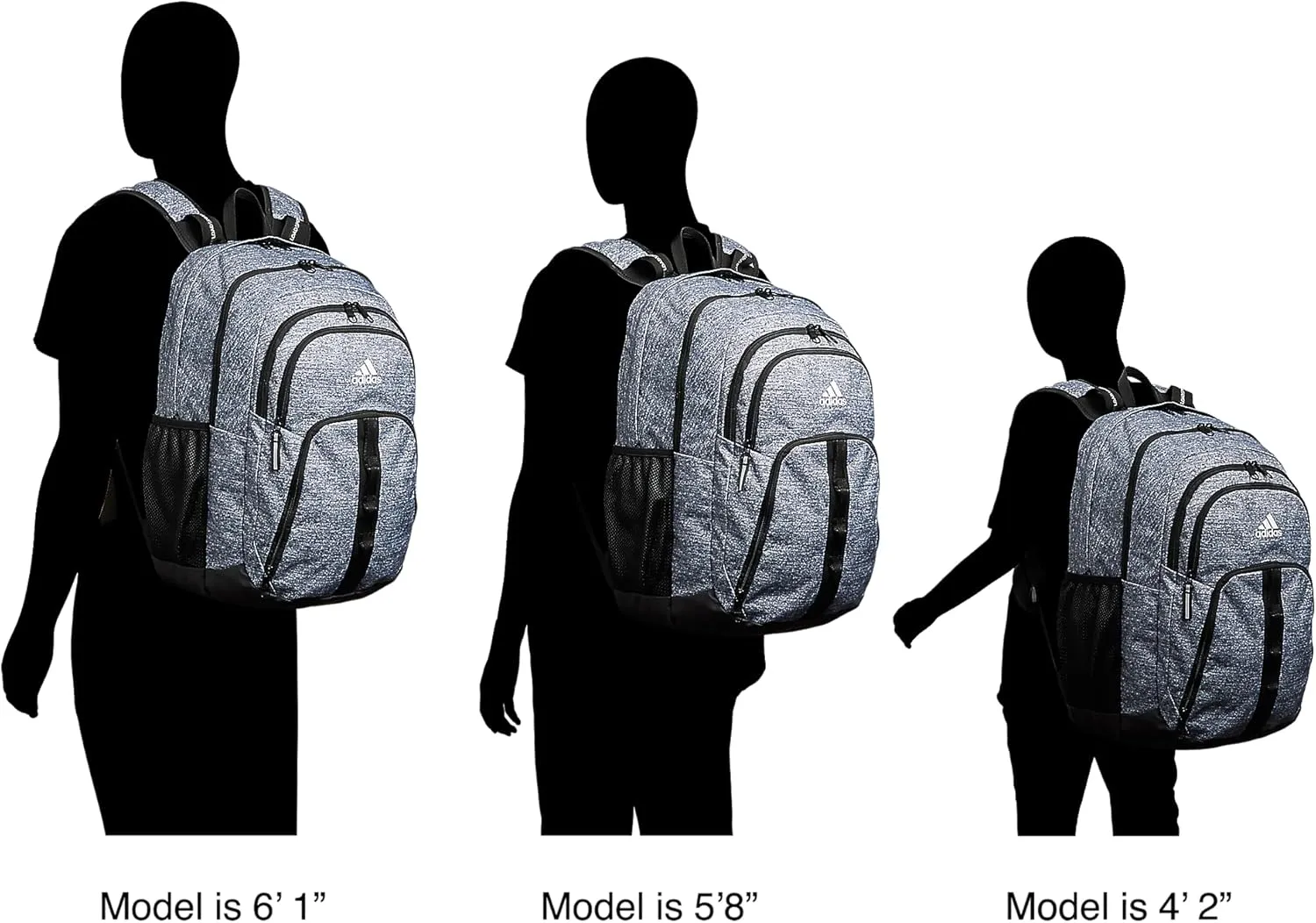 adidas Prime 6 Backpack, Jersey Grey/Onix Grey/Gilver, One Size
