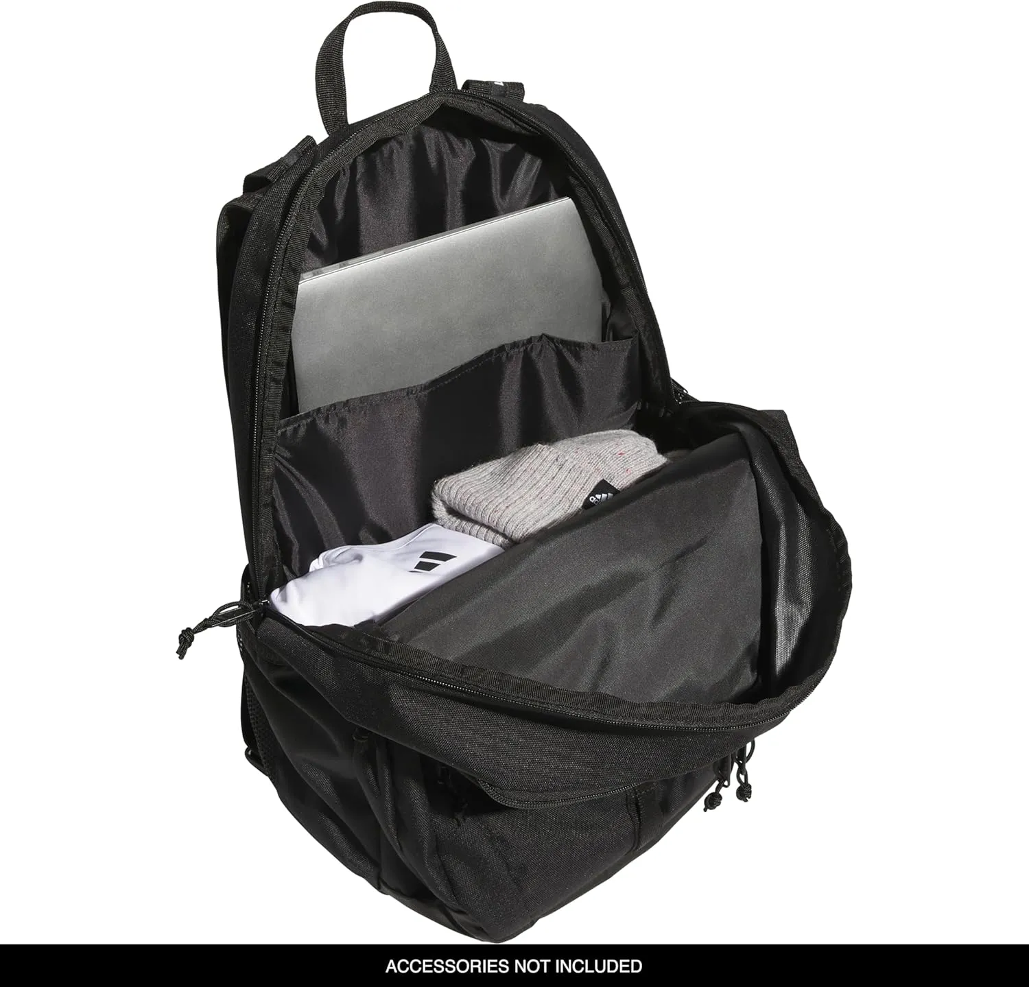 adidas Prime Backpack for Work, Travel Bag for Women and Men with Padded Compartment for Laptop, Black, One Size