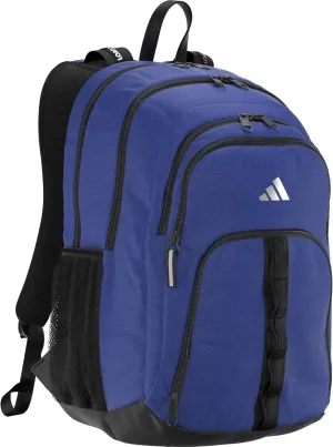 adidas Primetime Large Backpack for Women and Men, Big Bag with Laptop Sleeve, Twill Bright Royal-Legend Ink/Black/Silver Metallic, One Size