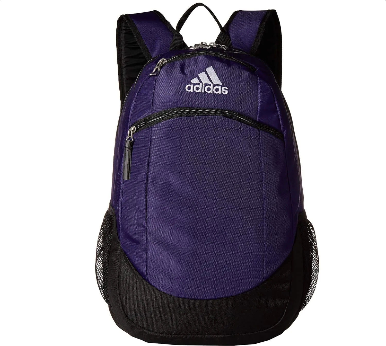 adidas Striker Sports Backpack for Soccer and More, Workout Bag for Men and Women, Team Collegiate Purple/Black/White, One Size