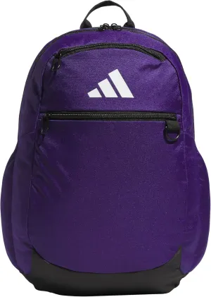 adidas Striker Team Sports Backpack Durable Athletic Gym Laptop Bag, Collegiate Purple/3.0 (36L), One Size