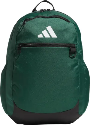 adidas Striker Team Sports Backpack Durable Athletic Gym Laptop Bag, Dark Green/3.0 (36L), One Size